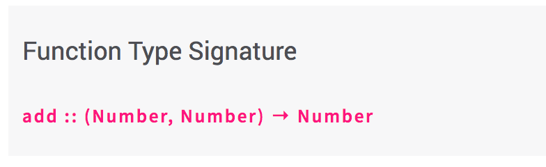 Type Signature